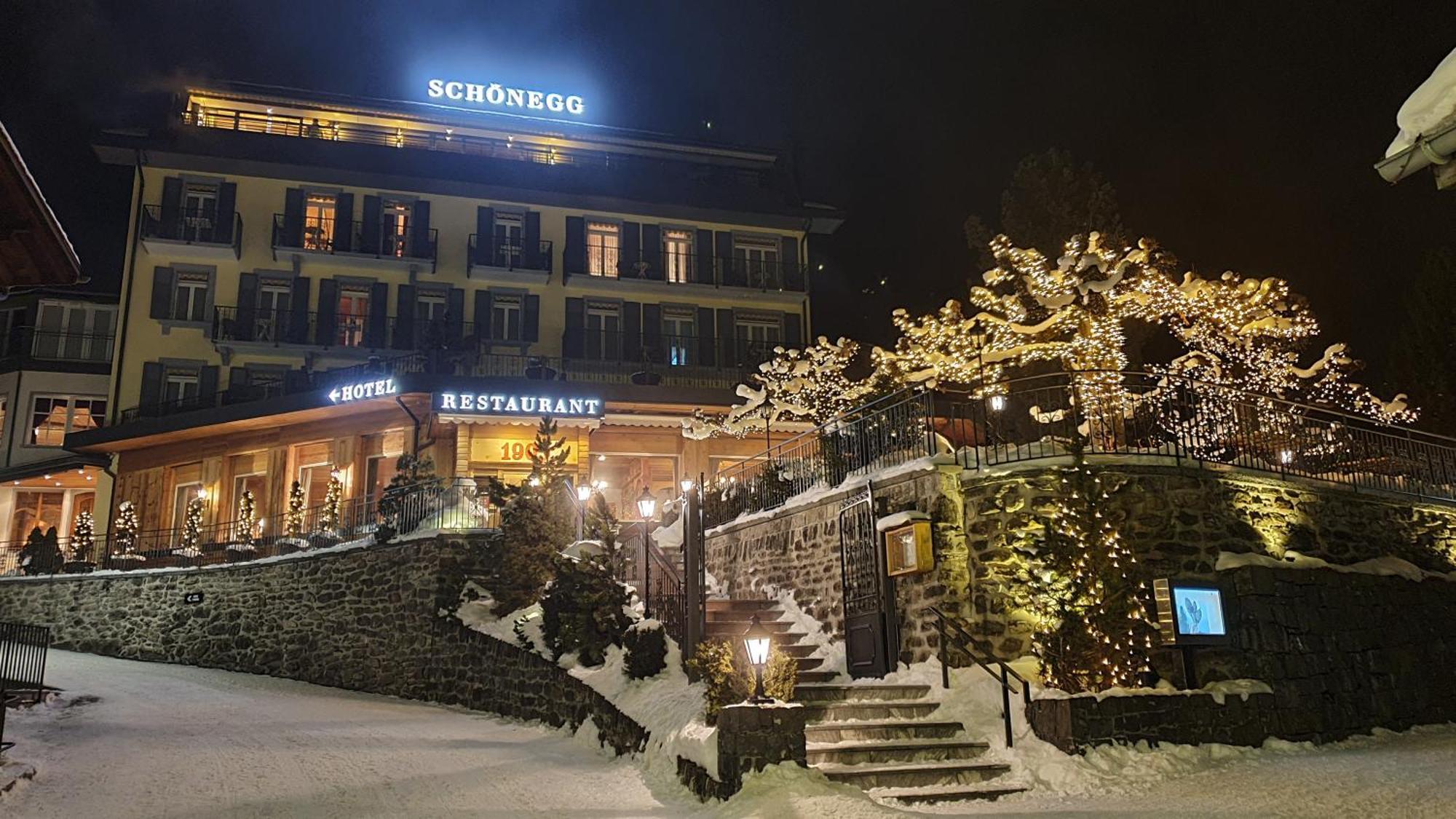 Hotel Schoenegg Wengen Esterno foto